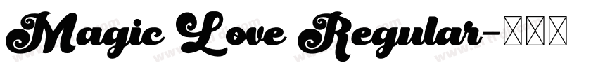 Magic Love Regular字体转换